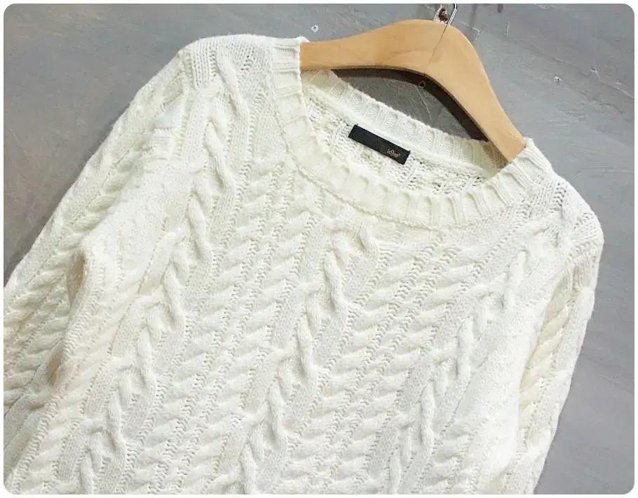 FR) Leshop long cable knit